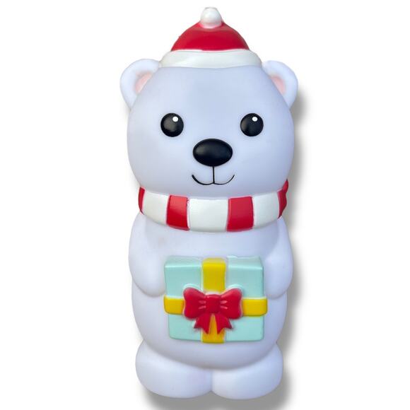 Merry & Bright Snow Big Polar Bear XL Squeaky Dog Toy White Christmas Holiday - Picture 1 of 3